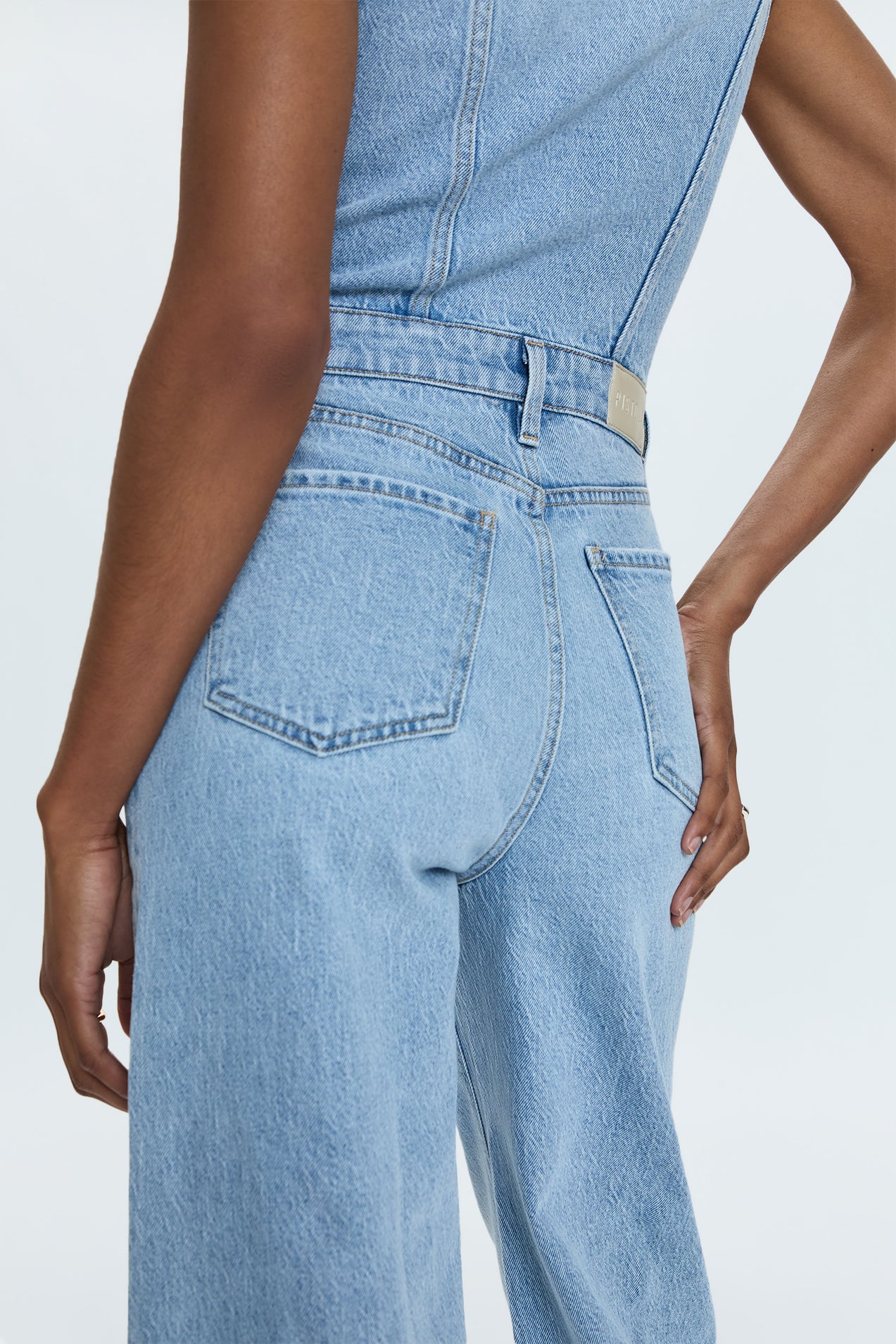 Aria Cropped Fitted Vest Jumpsuit - Priority - Image 3