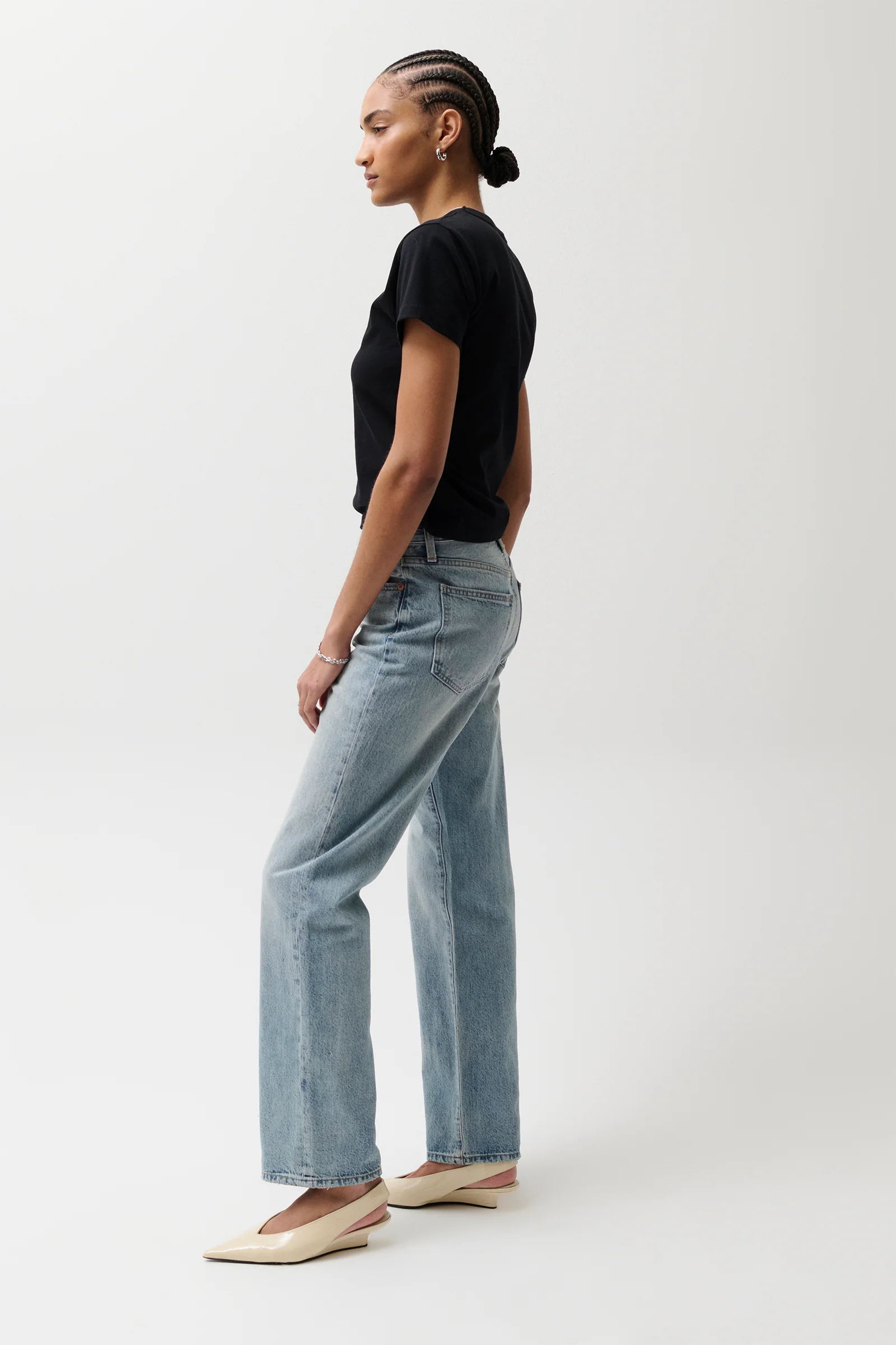 PETITE Cassie Super High Rise Straight Jean - Bramble - Image 5