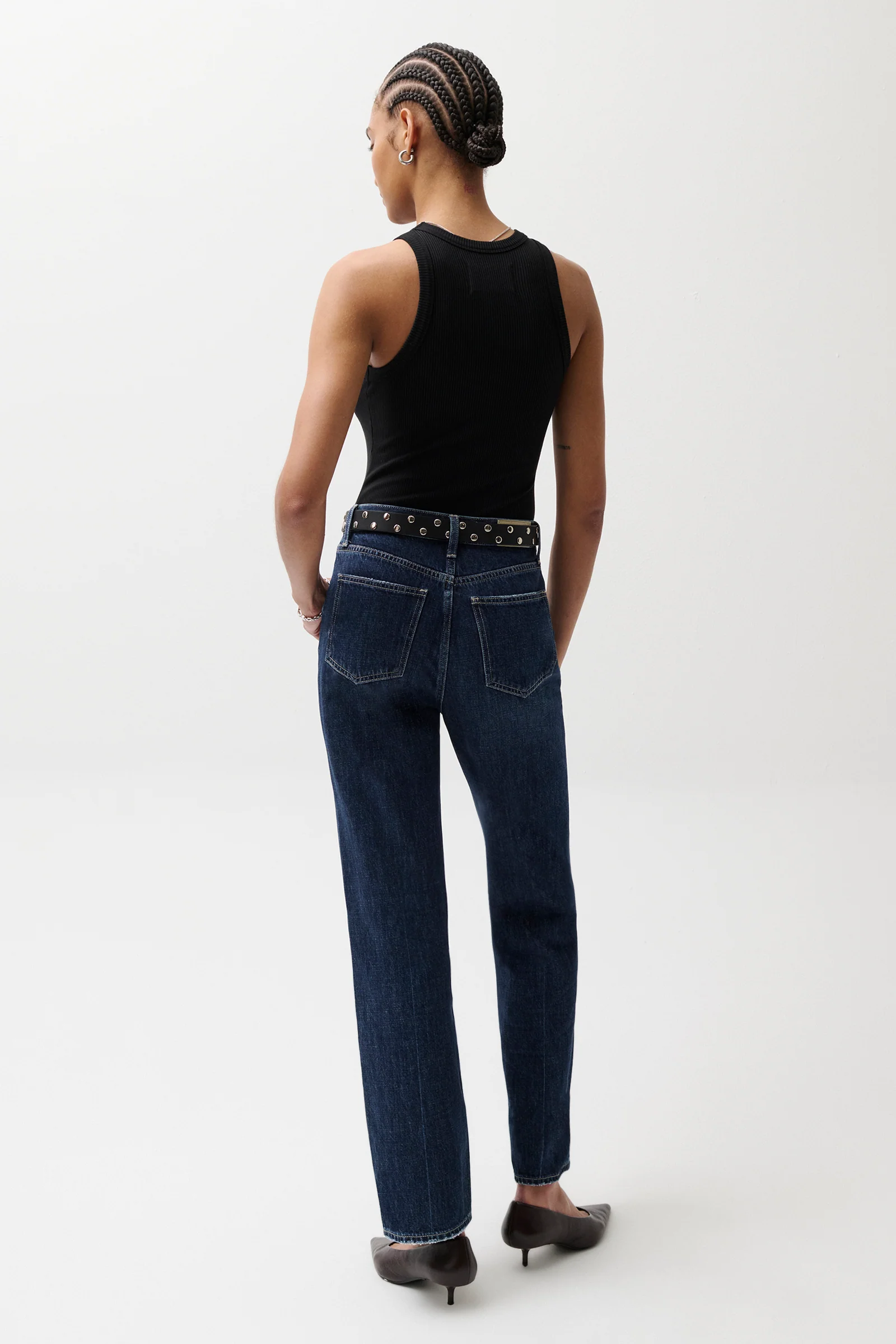 PETITE Cassie Super High Rise Straight Jean - Cultivate - Image 4