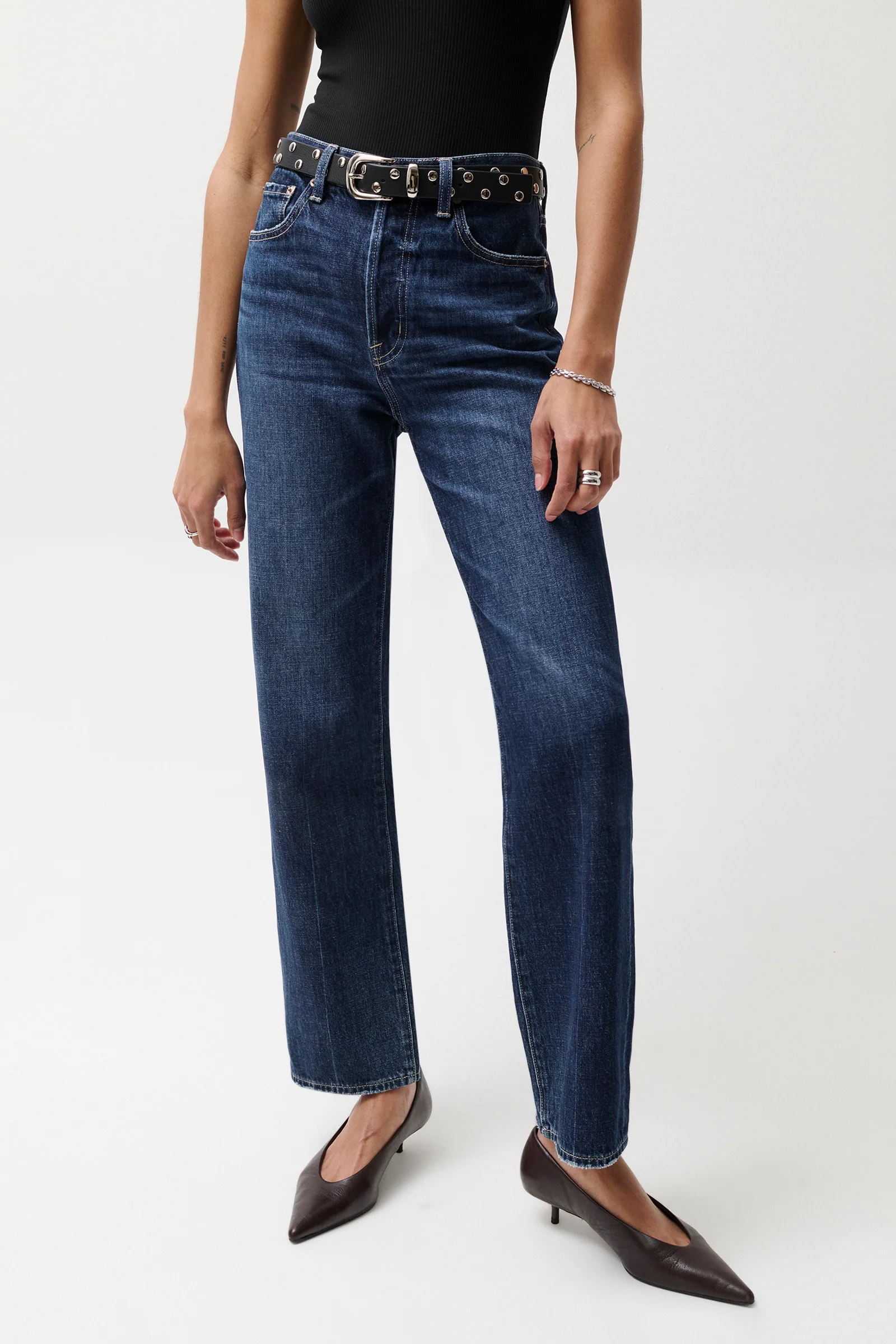 PETITE Cassie Super High Rise Straight Jean - Cultivate - Image 5